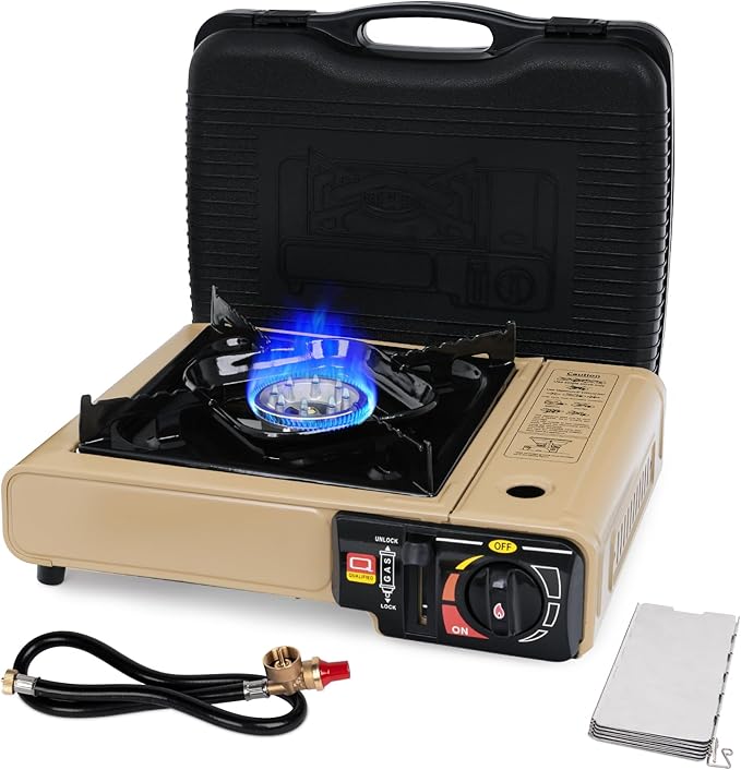 Khaki - 7800 BTU Dual Fuel with Windscreen