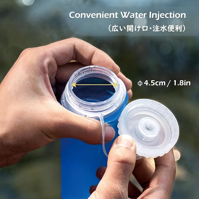 500ml/16.9oz - Wide Mouth Cap - Pack of 2