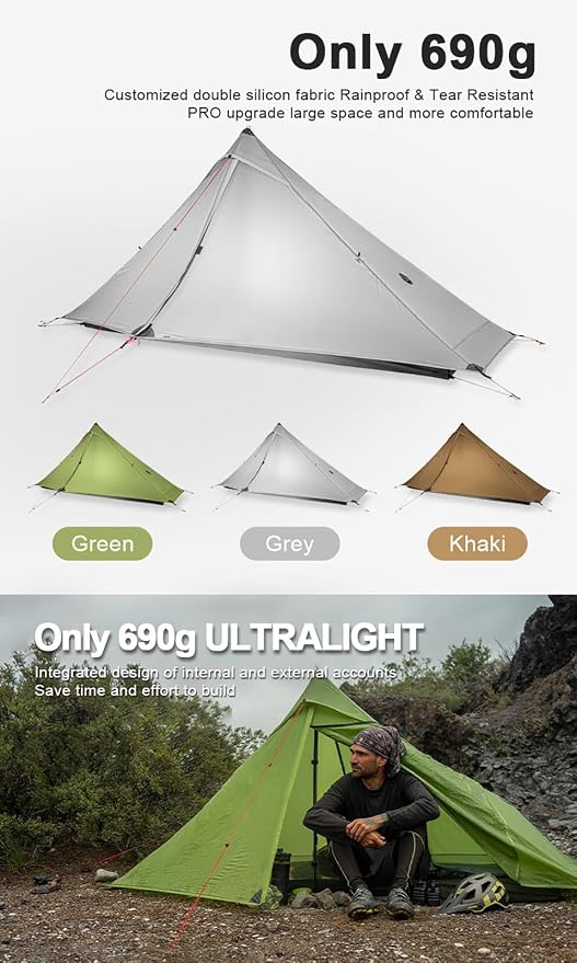 Khaki-Pro 1-person 3-Season