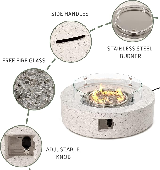 Terrazzo White+Gray Glass