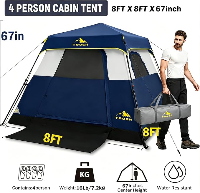 4 Person -Dark Blue
