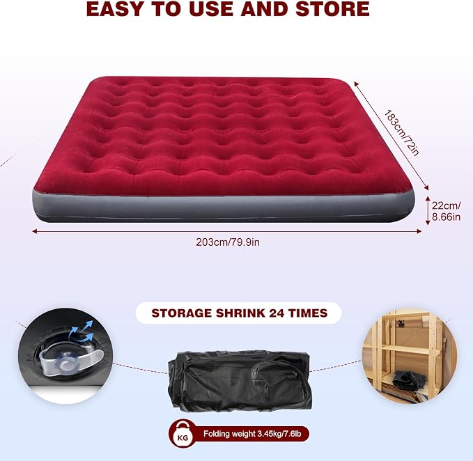 King Size Red Grey