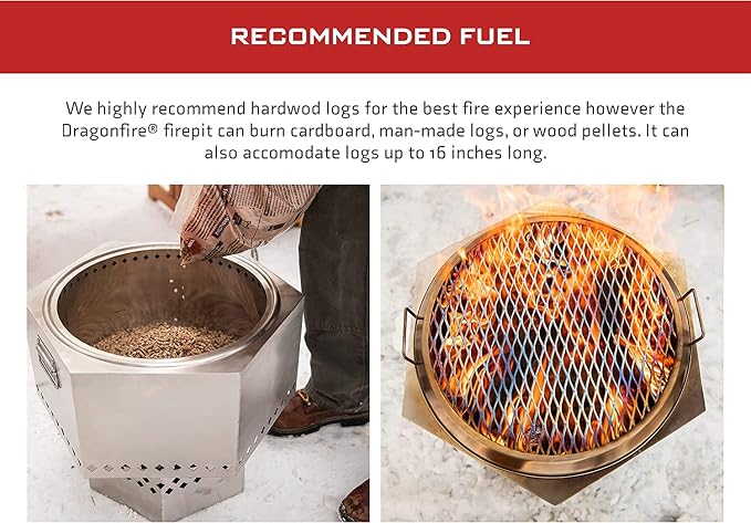 Stainless Portable Smokeless Firepit