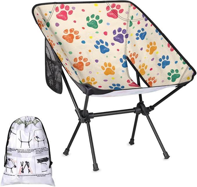 Colorful Dog Paw Prints