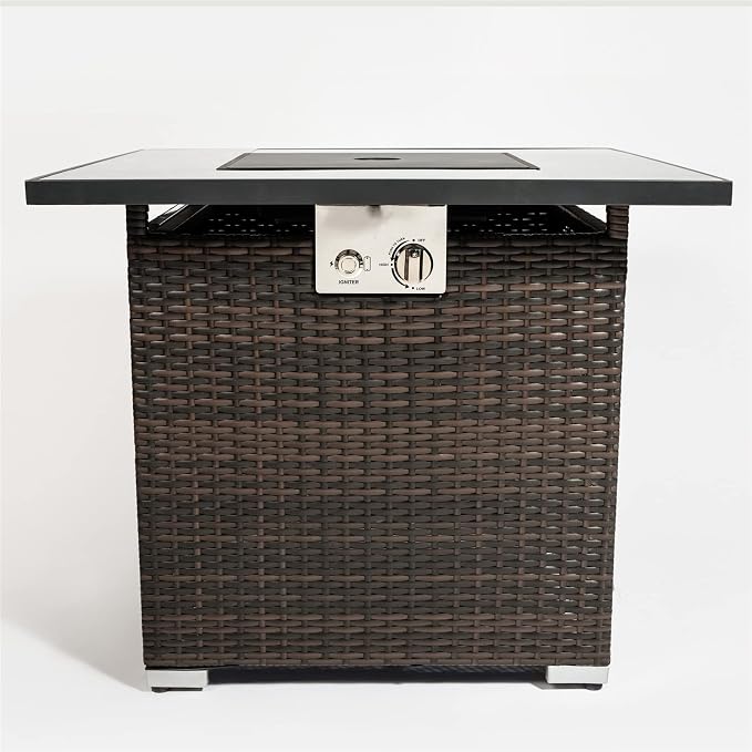 30in Espresso Square Fire Table
