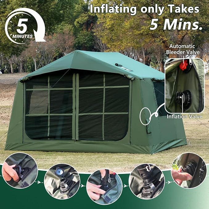 10.5ft*8.04ft*7.05ft (4-5 person)(Green)
