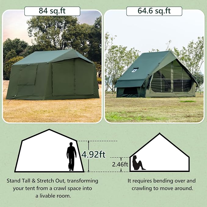 10.5ft*8.04ft*7.05ft (4-5 person)(Green)