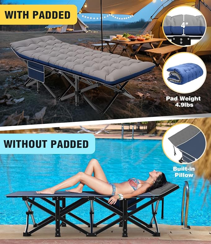 Blue Cot/Black Pad
