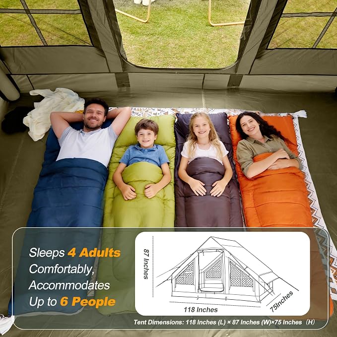 4-6 Person/Green