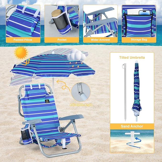 2-pack Stripe Blue