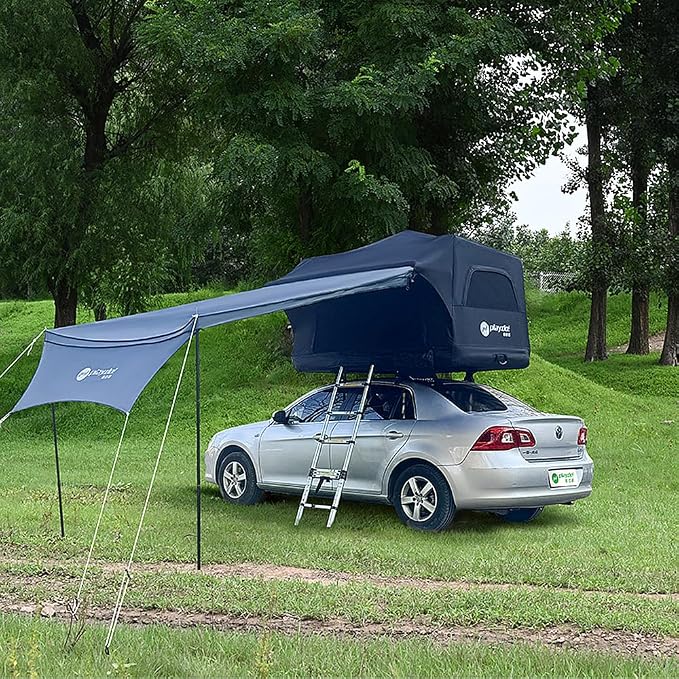 Black with 90° Awning