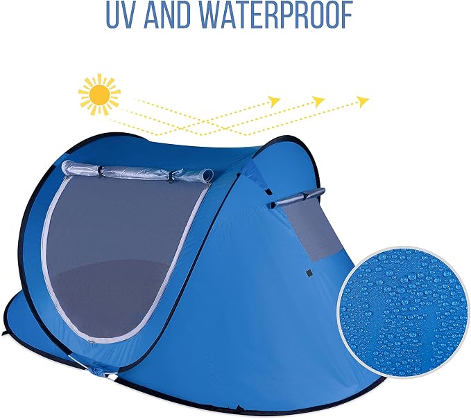 blue tent