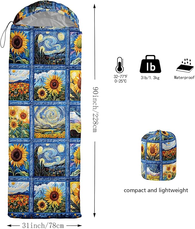 Blue Cartoon Sunflower 4