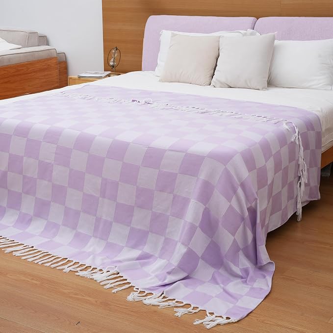 Checked Purple