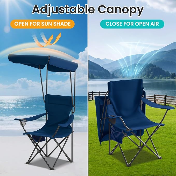 Navy Blue & Canopy
