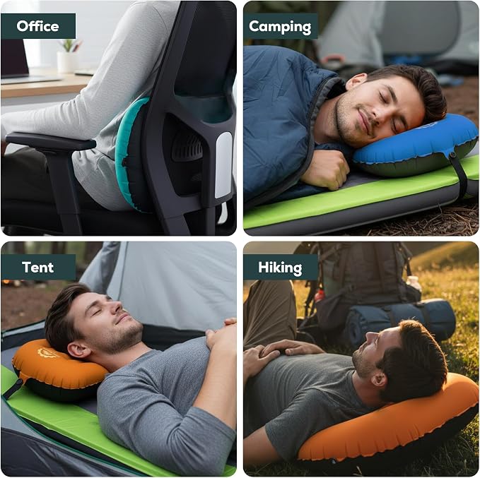 Teal Camping Pillow