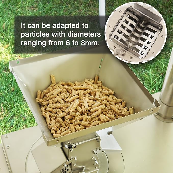 black pellet bin