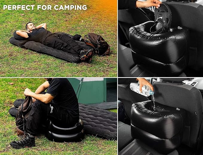 Inflatable Long Back Seat Mattress - 2 Pack