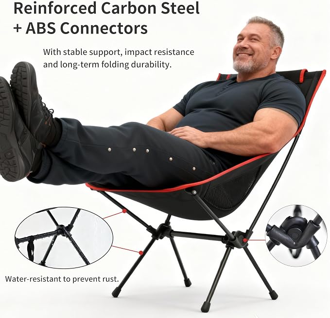 High Backrest, Black and Red