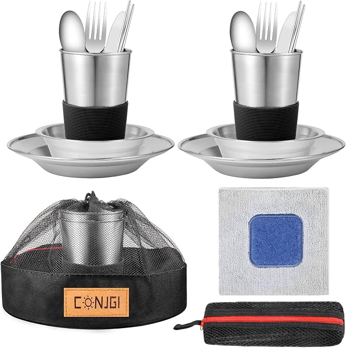 2 person set black