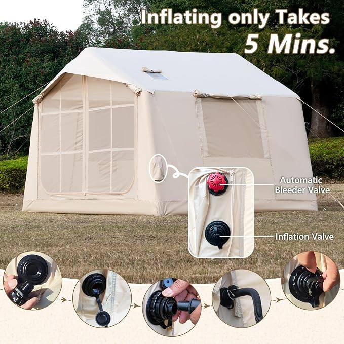 10.5ft*8.04ft*7.05ft (4-5 person)(Beige)