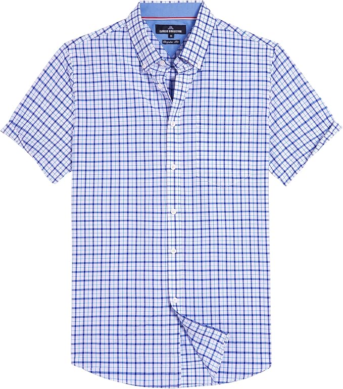 Navy Red Small Plaid