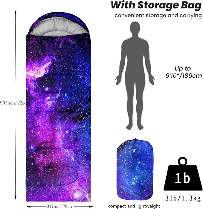 Purple starry sky
