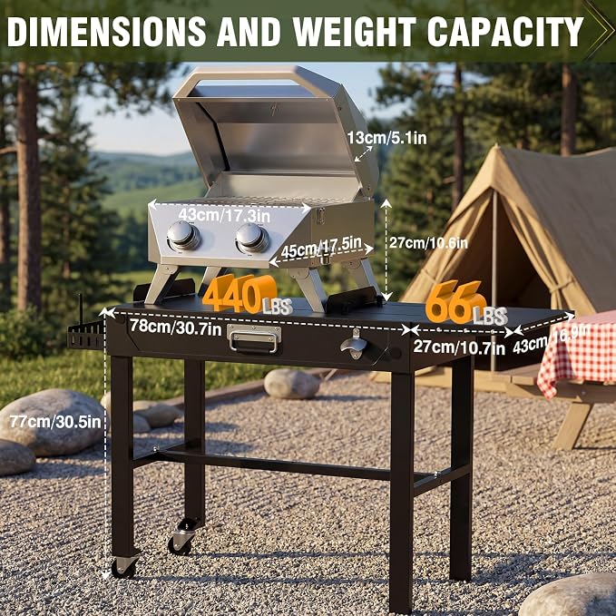 Dual-Fuel 1/20lb + Foldable Cart