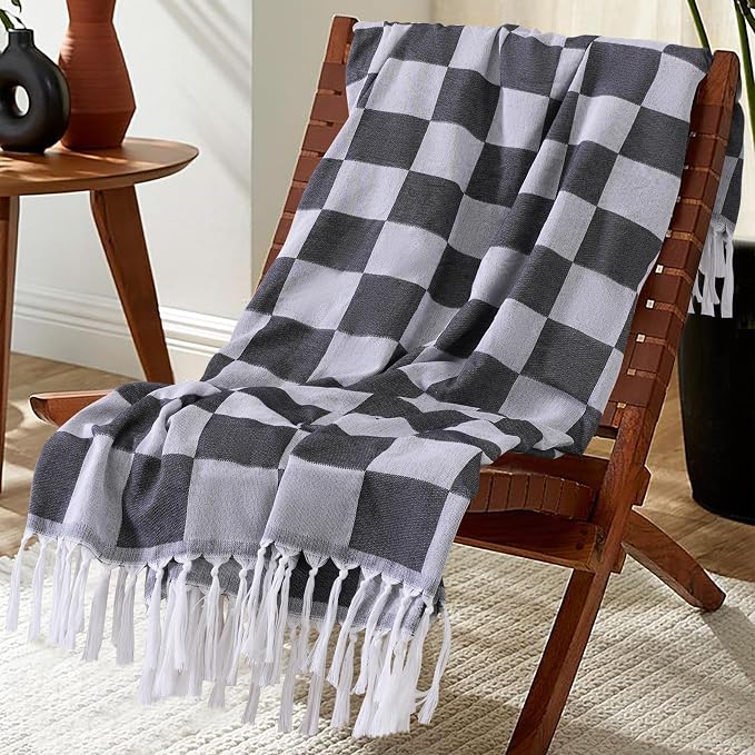 Checked Black