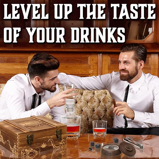 Whiskey Box - 2 Glasses With Bottle