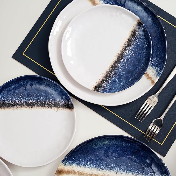Cobalt Blue and White