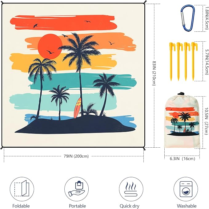Coconut Tree - Rainbow