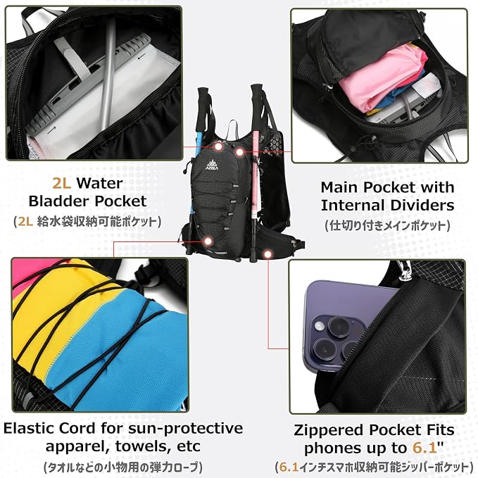 #2 Black (18l) - Only Backpack