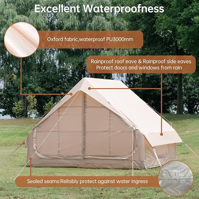9.74ft*6.46ft*6.56ft (Beige)(3-4 person)