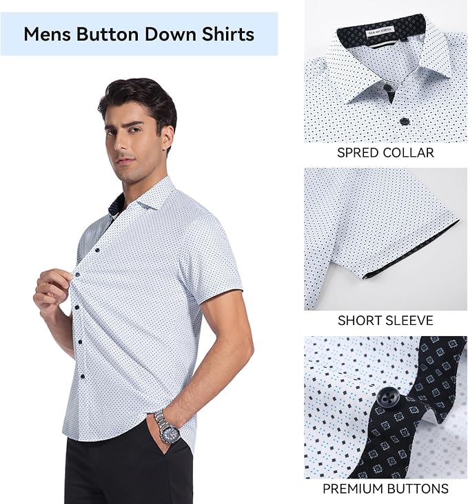 White Lack/Blue Dots
