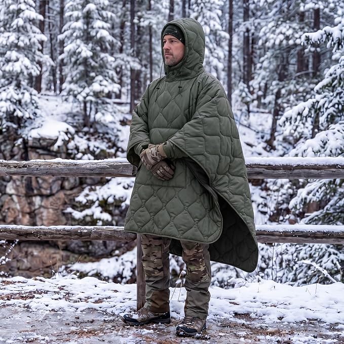 Hooded Grey Green