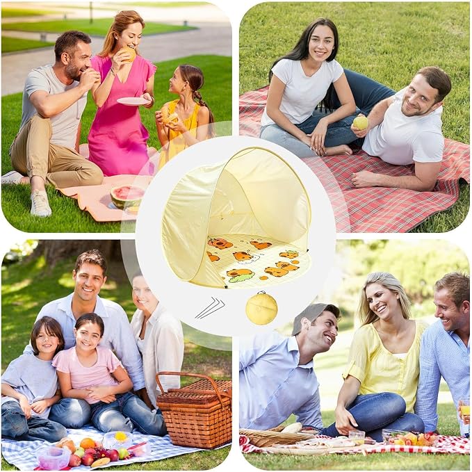Cartoon pattern tent+ground pegs+storage bag