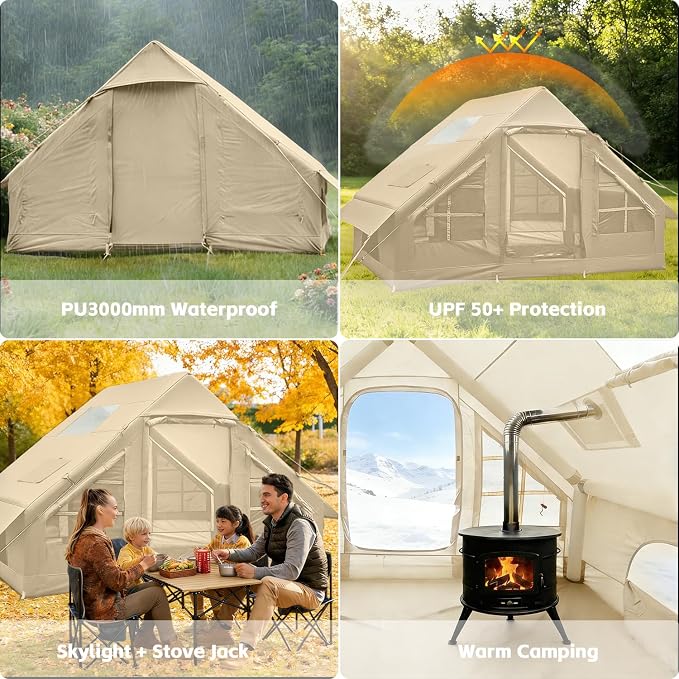 New Update 4-6 Person Skylight and Stove Jack/Beige