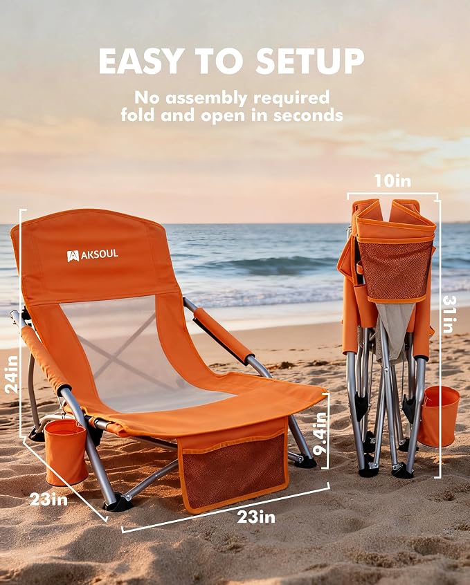 Low Back Orange 2 Pcs