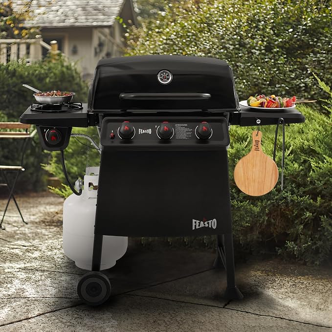 3 Burner in Black