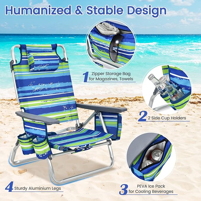 Blue & Green Stripes