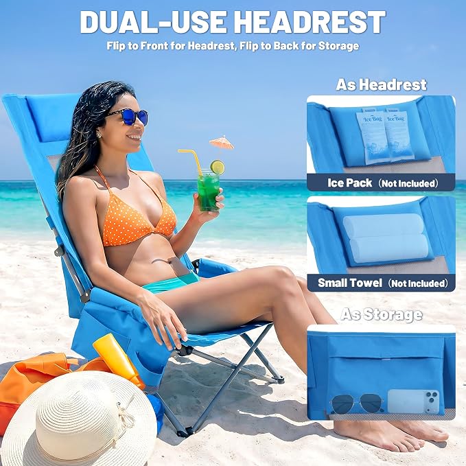 Blue-high Back