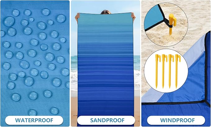 Striped Blue Green Gradient