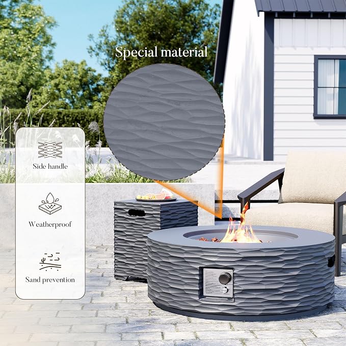 Dark Grey - Ripple With Tank Cover
