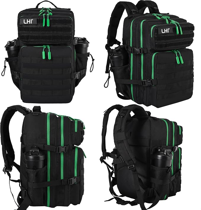 1.0 Black With Green Zipper