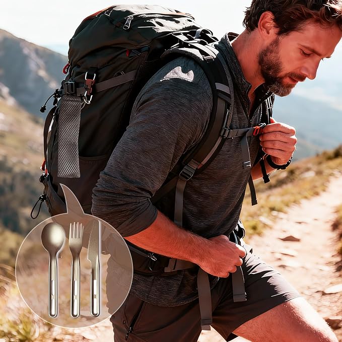 2Sets Titanium Flatware