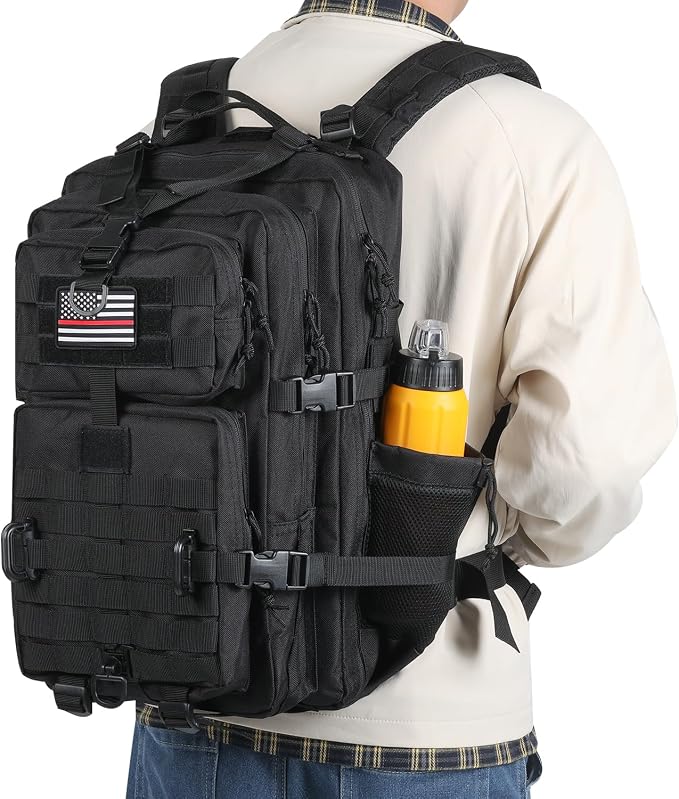 Flag Patch With Water Bottle