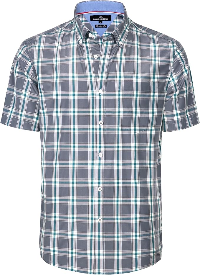 Grey Green Plaid