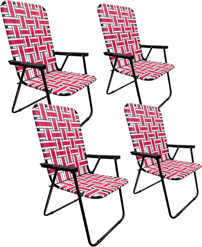 4 Pack Red/Blue Stripes
