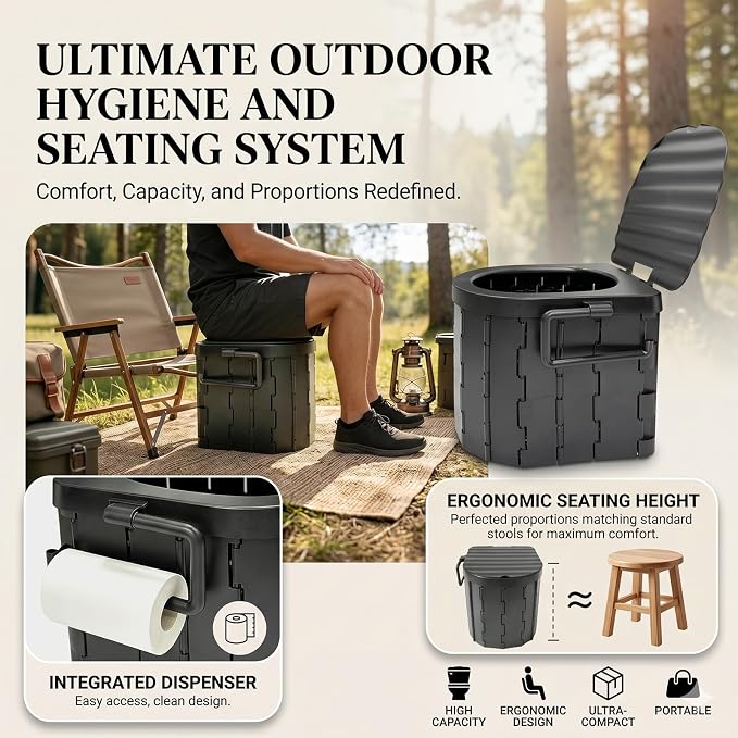Green Tent with Toilet
